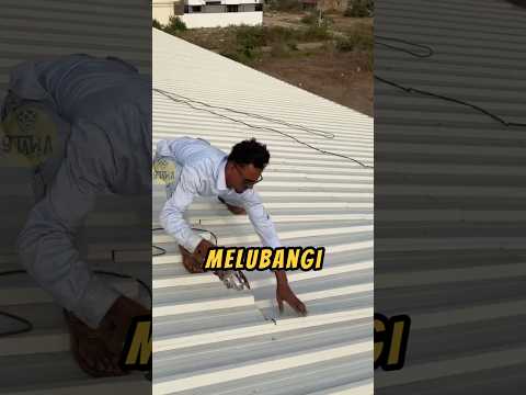 Bro MOTONG ATAP Rumahnya SENDIRI‼️? #videoviral #faktaunik #faktamenarik thumbnail