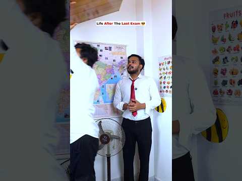 Life After The Last Exam ?? #shorts #examover #comedy #relatable #aruj #schoollife thumbnail