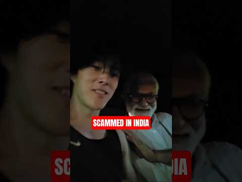 Korean guy gets scammed in India ?? #comedy #funny #travel #india #korea thumbnail