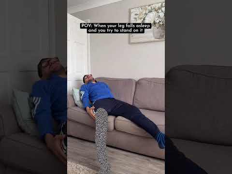 When your leg falls asleep 😅 thumbnail