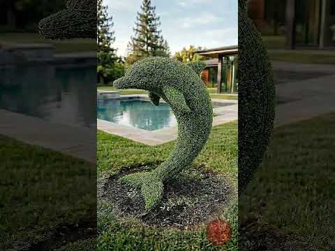 🐬 تصميم تمثال حديقة على شكل دولفين 🐬 thumbnail