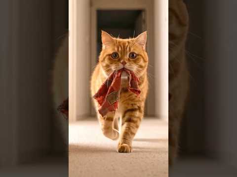 Save My Flying Brother! A Cat’s Epic Rescue Mission🧣🧺 thumbnail