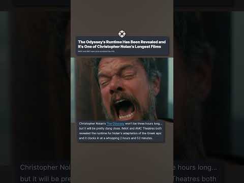 The Odyssey is Christopher Nolan's second-longest film thumbnail