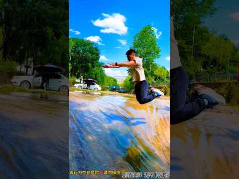 He Risked It All… And Nailed the Jump! ?? #shorts thumbnail
