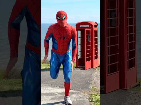 Spider-Man runs to the rescue? #spiderman thumbnail
