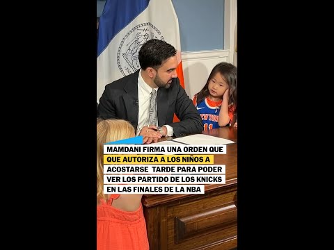 Mamdani firma una orden para que los niños puedan acostarse tarde para ver a los Knicks thumbnail