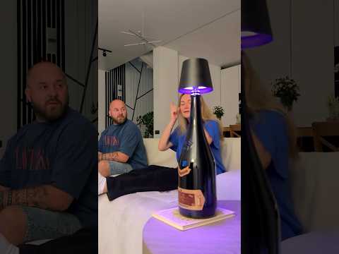 😂😂😂 бокалом уже не удивить, а светильник -бутылка и чипсы?😂😂 thumbnail