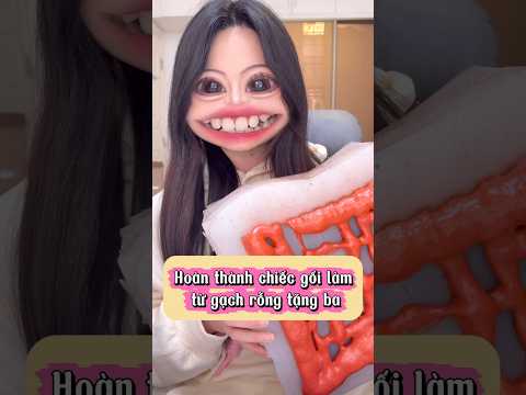 Hoàn thành chiếc gối làm tưd gạch rỗng tặng ba #viral #shorts thumbnail