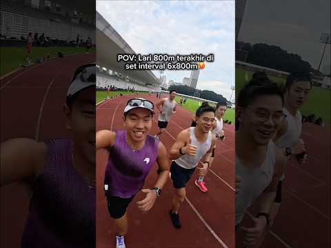 POV: LARI INTERVAL SAMBIL NGEVLOG PADAHAL MENU 6 X 800 METER😱🏃‍♂️ thumbnail