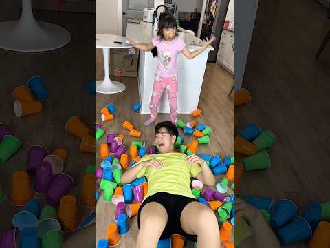 He broke my house of cups 🙀🤣 LeoNata family thumbnail