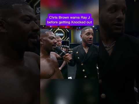 Chris Brown warns Ray J before getting Knocked out #chrisbrown #hiphop #shorts #entertainment #rap thumbnail