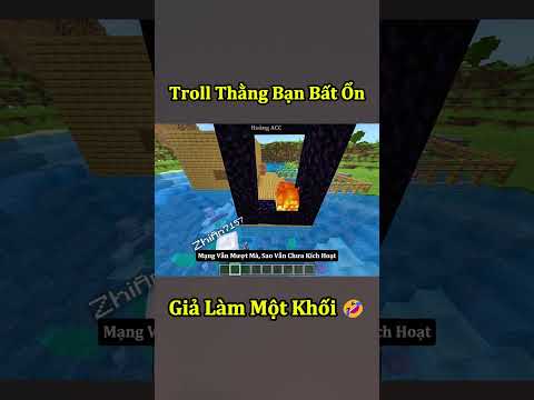 Giả Làm Một Khối Obsidian Để Troll Thằng Bạn Bất Ổn ? #shorts thumbnail