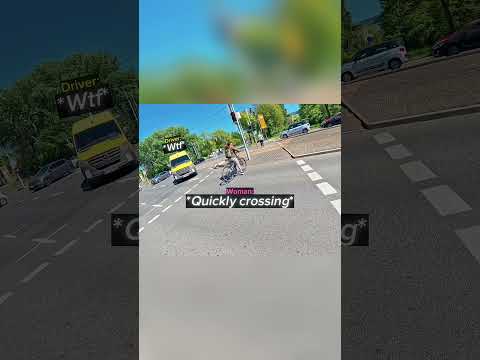Biker Almost Crashes Into Clueless Rider... thumbnail