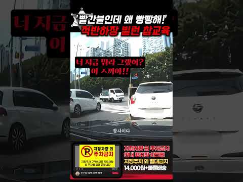 '빨간불에 왜 빵빵이야!' 신호도 못보고 적반하장 막말에 주먹질까지.. thumbnail