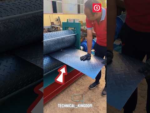 Metal embossing machine | Checker plate embossing machine #shorts #machine thumbnail