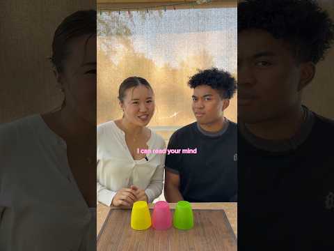 Secret read mind trick🤫 #funny #funnyvideo #couple #couples #couplecomedy #game #challenge #fun thumbnail