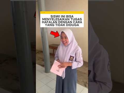 siswi ini bisa menyelesaikan tugas hafalan dengan cara yang tidak diduga ❗ #videoviral thumbnail