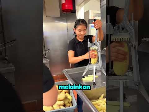 Cewek Ini Memotong Kentang dengan Cara Paling Konyol #shortsvideo thumbnail