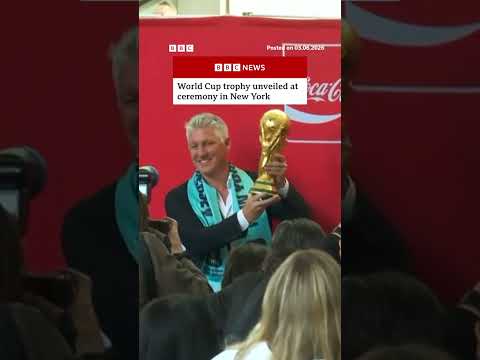World Cup unveiled at ceremony in New York. #WorldCup #NewYork #BBCNews thumbnail