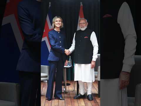 PM Modi met his Iceland counterpart Kristrún Frostadóttir in Oslo, Norway | #shorts thumbnail