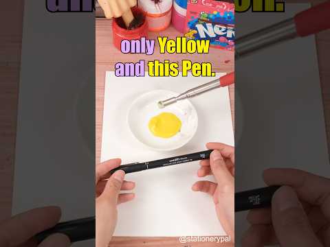 Only Yellow Drawing Challenge! 😎 #shorts thumbnail