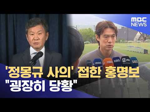 '정몽규 사의' 접한 홍명보 "굉장히 당황" (2026.05.30/12MBC뉴스) thumbnail