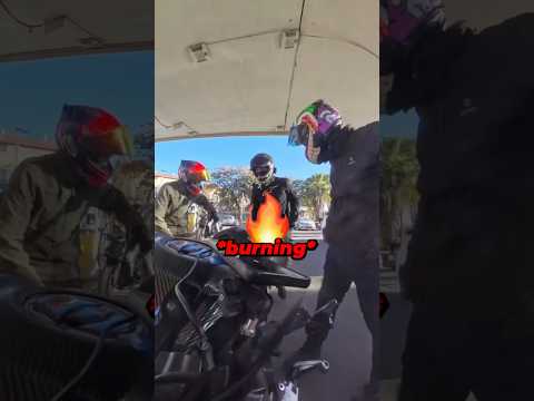 Biker Realises Something Crucial 😳 thumbnail