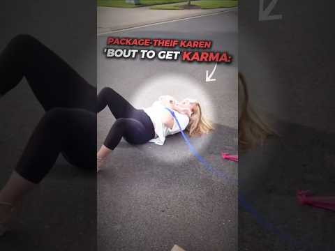 Neighbor Confronts Karen Caught Stealing (Karma) thumbnail