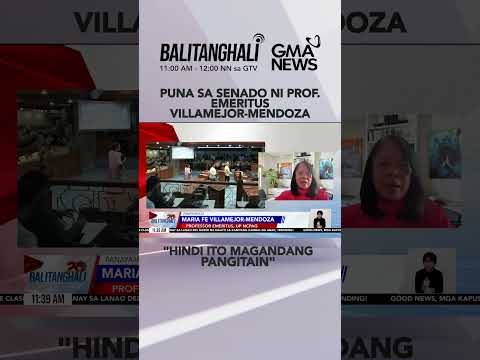 Hindi raw magandang pangitain ang sitwasyon ngayon sa Senado... #shorts | Balitanghali thumbnail