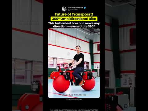 This 360° Ball-Wheel Bike Can Move Any Direction! 🔥🚴‍♂️ thumbnail