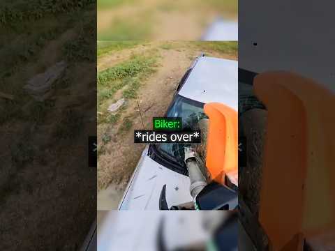 Biker Breaks The Car !? thumbnail