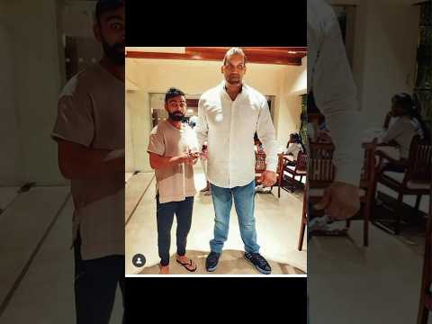 The great khali with wwe wrestlers, Bollywood actors and Crickets Old photos 😍🥰 #shortvideo #shorts thumbnail