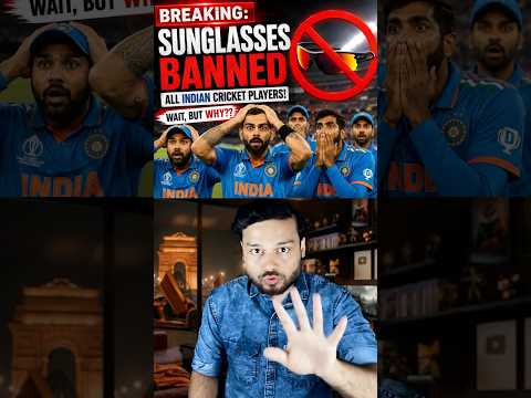 IPL Star Virat Kohli in SHOCK! Sunglasses Banned For All Indian Cricket Players! #shorts thumbnail