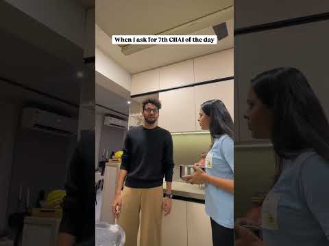 7 cup toh duper tak ho jaatey hai😂 #funny #chailover #couple #tea thumbnail