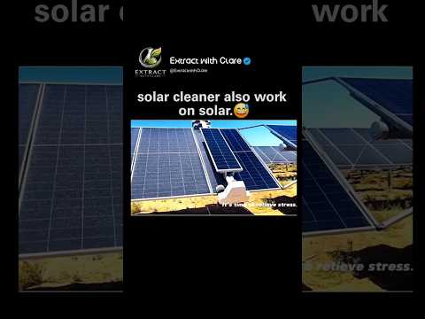 This Robot Cleans Solar Panels Without a Single Drop of Water! ☀️🤖 thumbnail