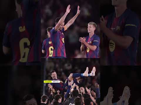 LEWANDOWSKI POŻEGNAŁ SIĘ Z CAMP NOU #SHORTS thumbnail