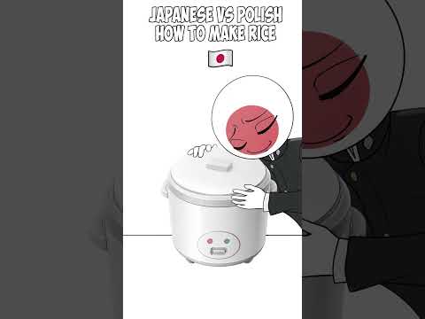 HOW TO COOK RICE IN POLAND AND JAPAN 🍚  #countryhumans thumbnail