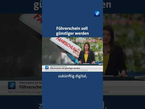 Der Führerschein soll billiger werden. #tagesschau #nachrichten #führerschein thumbnail