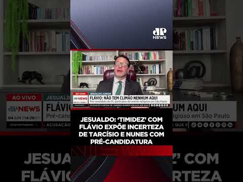 Jesualdo: ‘Timidez’ com Flávio expõe incerteza de Tarcísio e Nunes com pré-candidatura #Shorts thumbnail