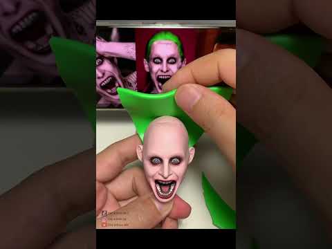 Part 1 ：Crafting the Joker’s Face Step by Step | Clay Sculpture Process thumbnail