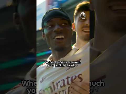 Madueke Celebrates With Arsenal Fans 🎶 thumbnail