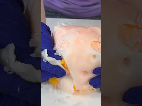 We Poured WAX on Our Giant Cheese Squishy! thumbnail