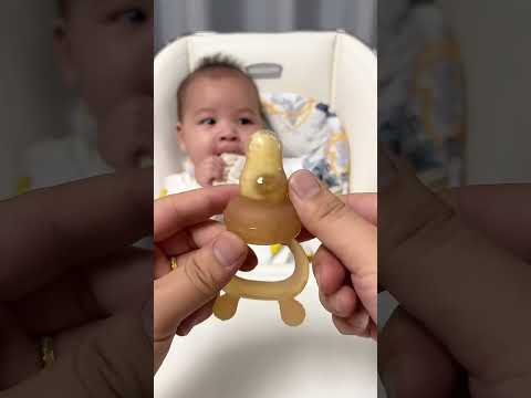Portable Easy Feed Baby Fruit Nibbler 📌 Whoever invented this deserves a parenting award. 👶🍓 thumbnail