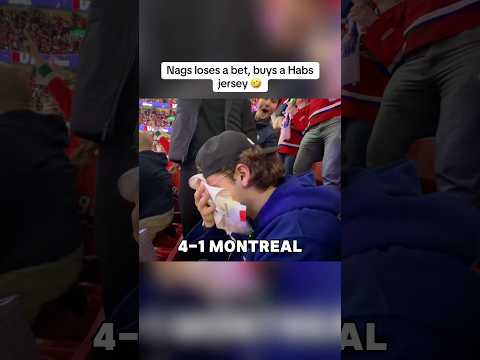 Lost a bet, had to own it ? #hockey #nhl #montrealcanadiens #funny thumbnail
