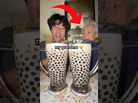 smallest boba order with my grandma #short thumbnail