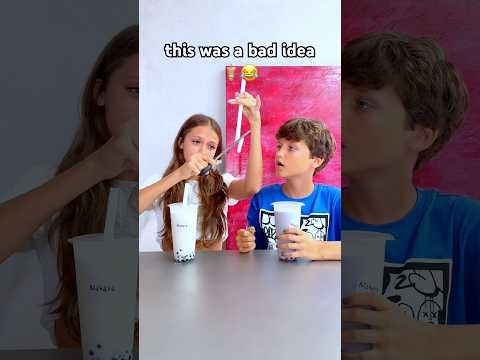 Wait… This Bubble Tea Got Out of Control ??@markchirkin #familyfirst #funny thumbnail