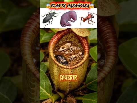 Qual inseto a planta carnívora consegue digerir?!😱 #shorts thumbnail