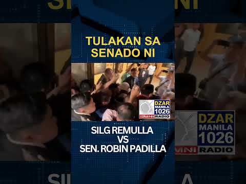REMULLA VS PADILLA | Tulakan bago nakapasok ang BRAVE 18  Senate Hall thumbnail