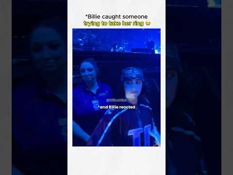 Billie caught someone trying to take her ring ? #billieeilish thumbnail