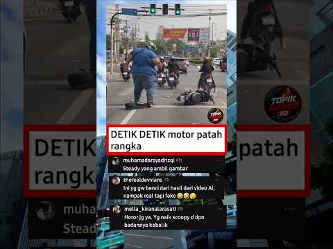 detik detik motor patah rangka #shorts #funny thumbnail